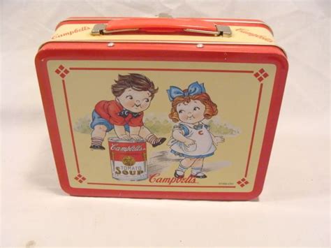 Vintage Collectible 1998 Campbells Soup Kids Metal Lunch Box D14